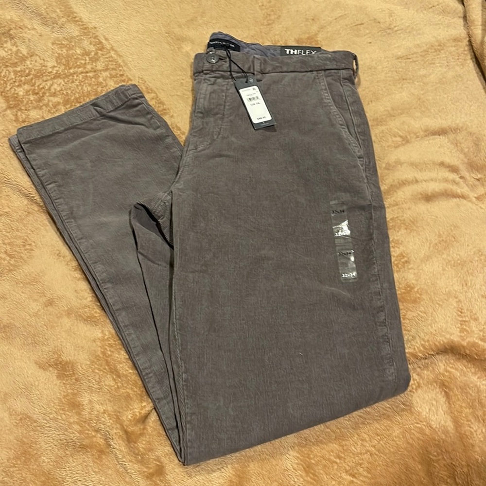 Brand New - Men’s Pinwale Corduroy Slacks in Dove Gray.
